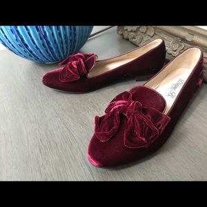 Diane B. (Italian made) Red Velvet 7 (Euro 37 1/2)
